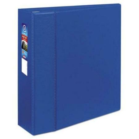 WORKSTATIONPRO 4 in. Heavy-Duty EZD Reference Binder, Blue TH3767776